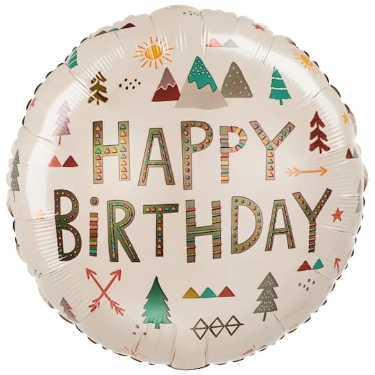 17" Wilderness Birthday Foil Balloon